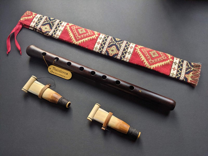 Theodoros Armenian Duduk Pro â€“ Handmade Apricot Wood, Key of A, with 2 Professional Reeds, National Case & Playing Instruction - Image 1